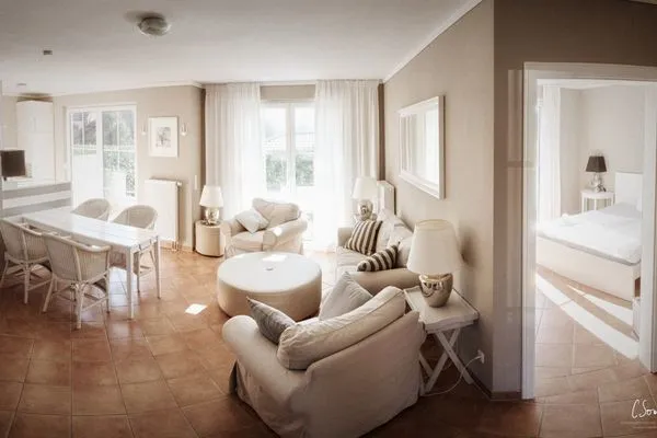 Wohnzimmer  Ferienwohnung Strandkorb im AnnaHus