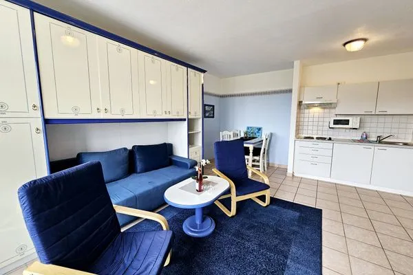 Wohnzimmer  Ferienwohnung am Salzhaff C6