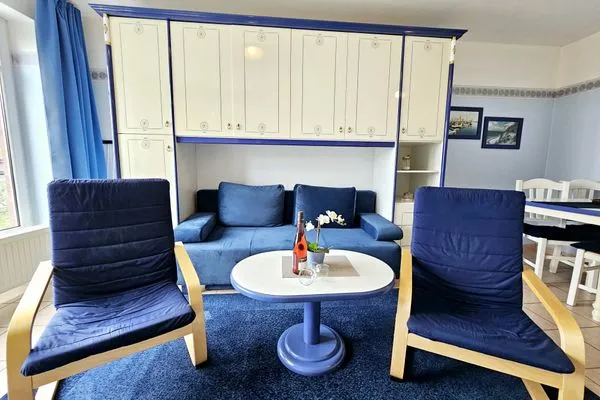 Wohnzimmer  Ferienwohnung am Salzhaff C6