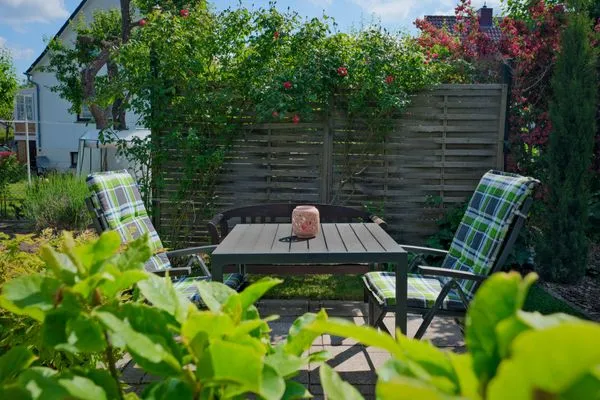 Gartenblick  Ferienwohnung Ostseeliebe