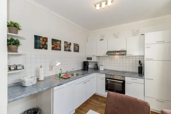 Küche / Küchenzeile  Haus mit Ambiente Ferienwohnung See