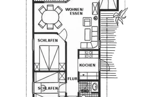 Grundriss  Ferienhaus Typ D