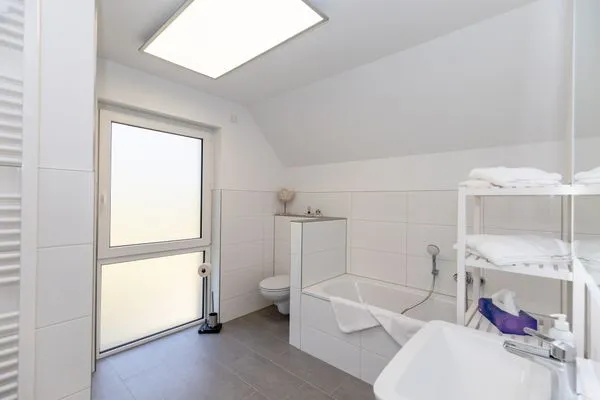 Badezimmer  Ferienhaus Stangenberg Bucht