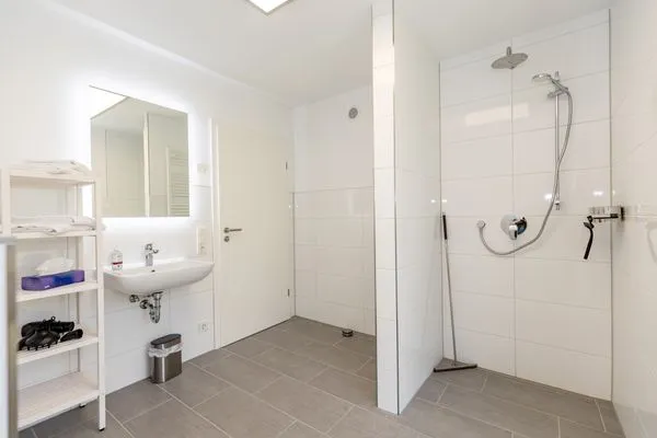 Badezimmer  Ferienhaus Stangenberg Bucht