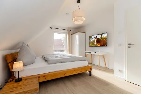 Schlafzimmer  Ferienhaus Stangenberg Bucht