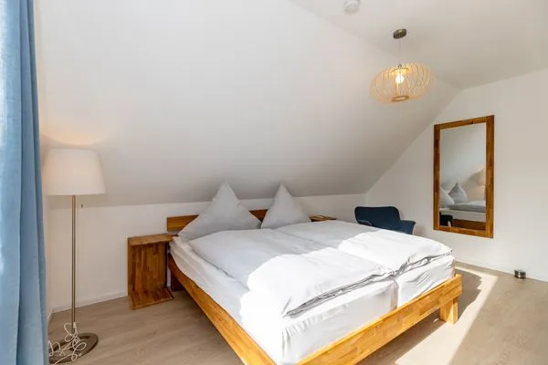 Schlafzimmer  Ferienhaus Stangenberg Bucht