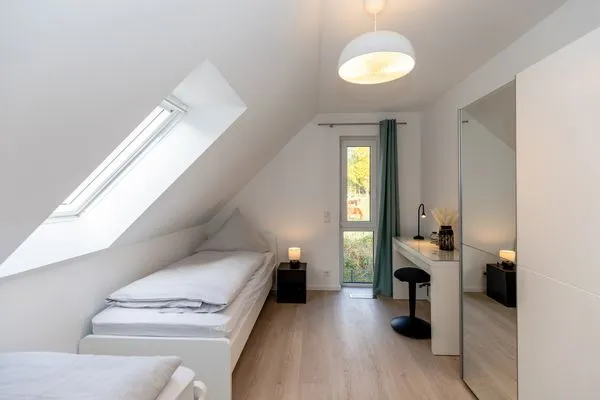 Schlafzimmer  Ferienhaus Stangenberg Bucht