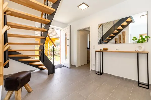 Wohnzimmer  Ferienhaus Stangenberg Bucht