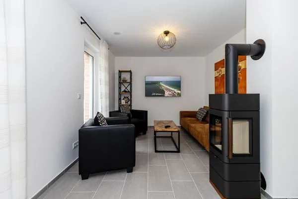 Wohnzimmer  Ferienhaus Stangenberg Bucht