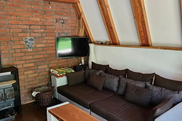 Wohnzimmer  Finnhütte Onkel Lutz