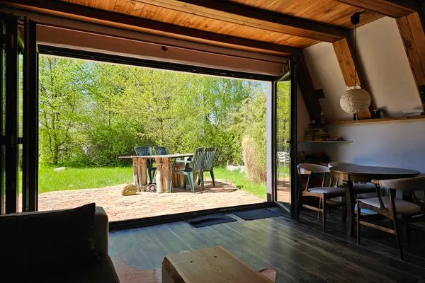 Wohnzimmer  Finnhütte Onkel Lutz