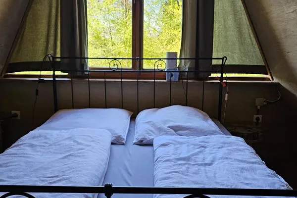 Schlafzimmer  Finnhütte Onkel Lutz