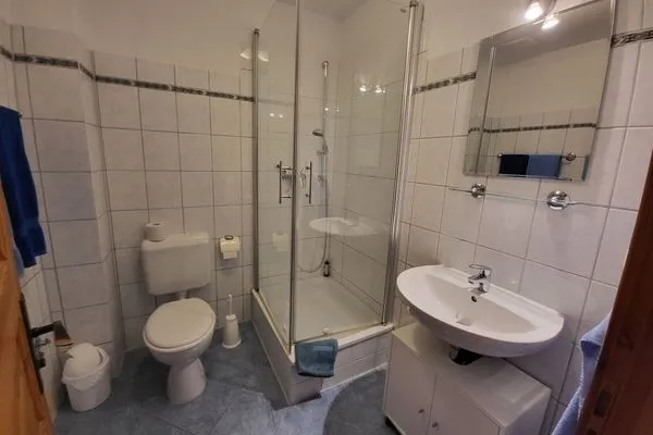 Badezimmer  Pension Schmelzer Wohnung 11