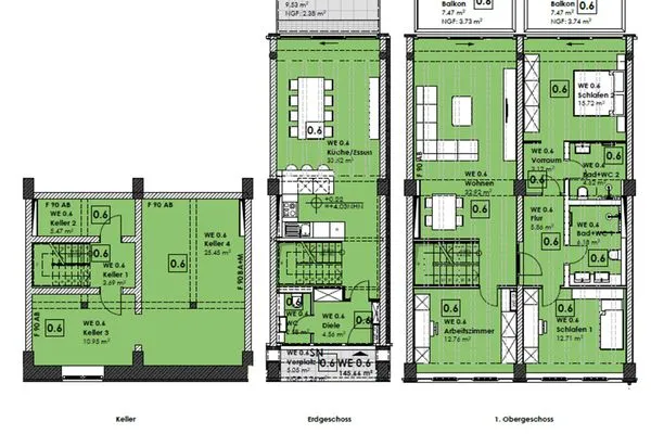 Grundriss  FeWo Sunny in PRORA - 4.06