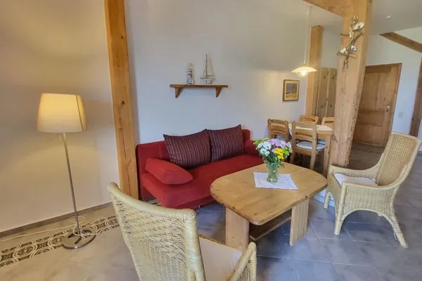 Wohnzimmer  Pension Schmelzer Wohnung 14