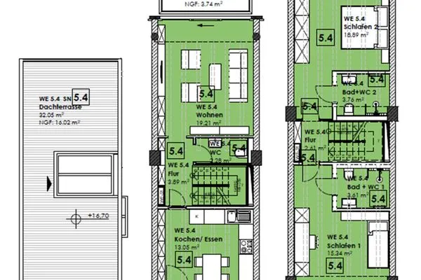 Grundriss  FeWo Sternenblick Dachterrasse in PRORA - 4.54