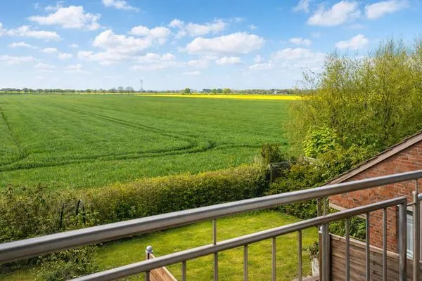 Gartenblick  Haus Lüttje Hörn Wohnung Sonne
