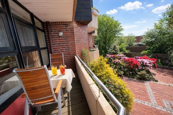 Balkon  Haus Wattenmeer Wohnung 7