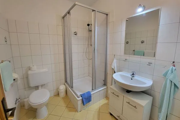 Badezimmer  Pension Schmelzer Wohnung 21