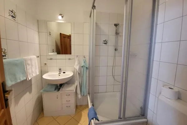 Badezimmer  Pension Schmelzer Wohnung 24
