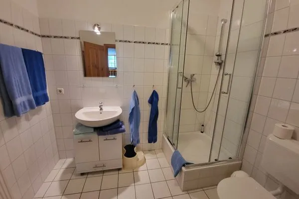 Badezimmer  Pension Schmelzer Wohnung 6
