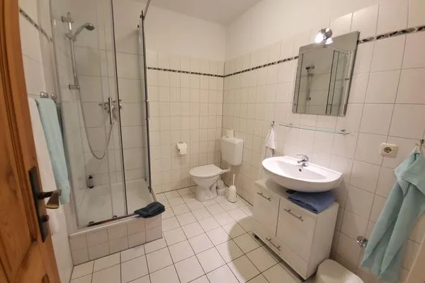 Badezimmer  Pension Schmelzer Wohnung 7