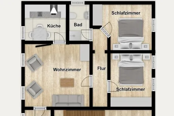 Grundriss Ferienhaus Strandstraße 17 Ferienwohnung 3