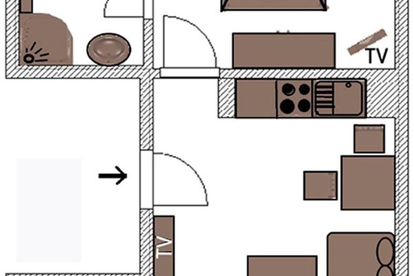  Ferienwohnung Haus Santje Norderney - Grundriss