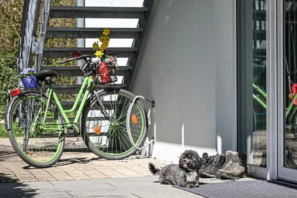 Garten  Apartment 7/7 EG barrierefrei - überdachte Terrasse