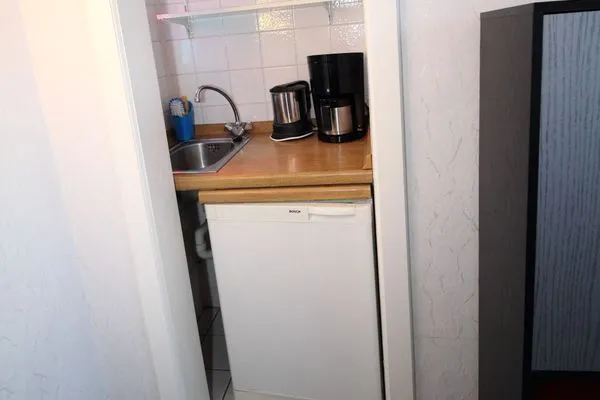 Küche / Küchenzeile  Ferienhaus Mattke in Sassnitz auf Rügen mit Terrasse