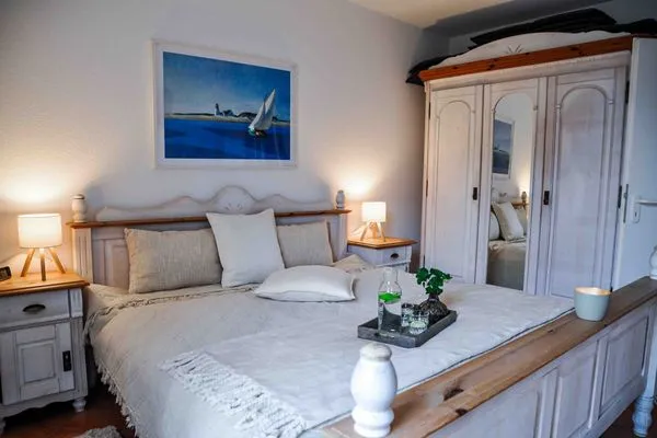 Schlafzimmer  Ferienwohnung Poseidon Residenz Störtebecker