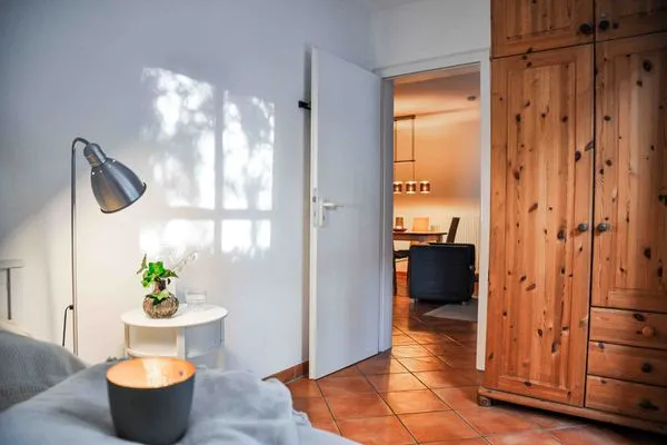 Bett  Ferienwohnung Poseidon Residenz Störtebecker