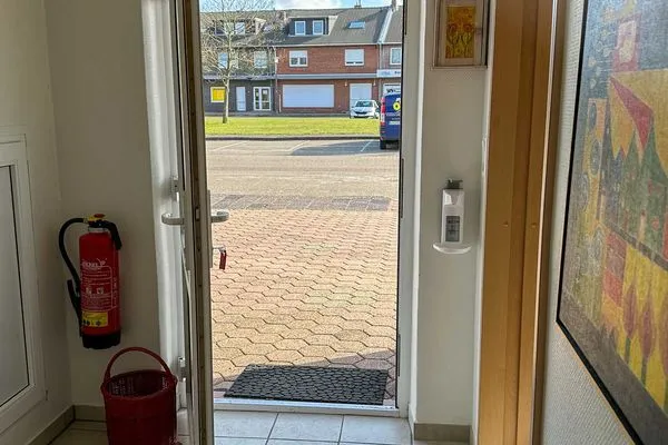 Wohnungseingang Haus Wilhelm-Feldhoff Ferienwohnung Veen