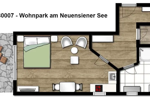 Grundriss Ferienappartements Am Neuensiener See Ferienwohnung 7