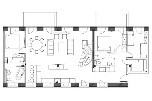 Grundriss  FeWo Camelot in PRORA - 9.51