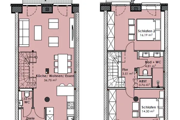 Grundriss  FeWo Lieblingsplatz in PRORA - 7.06