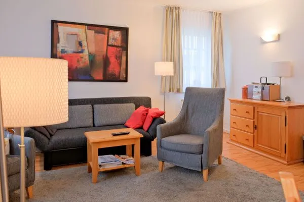 Wohnzimmer  Apartmenthaus Sonnenburg Ferienwohnung 12