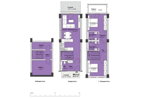 Grundriss  FeWo strandoffice in PRORA - 8.06