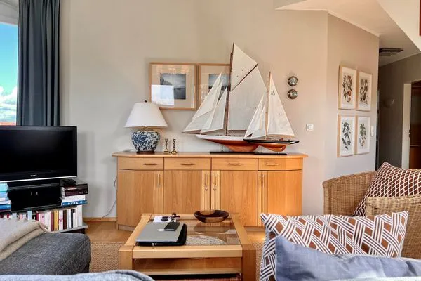 Wohnzimmer  Turmsuite Kühlungsborn