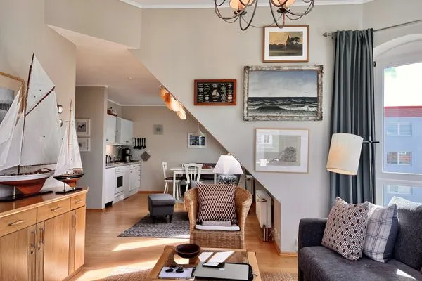 Wohnzimmer  Turmsuite Kühlungsborn