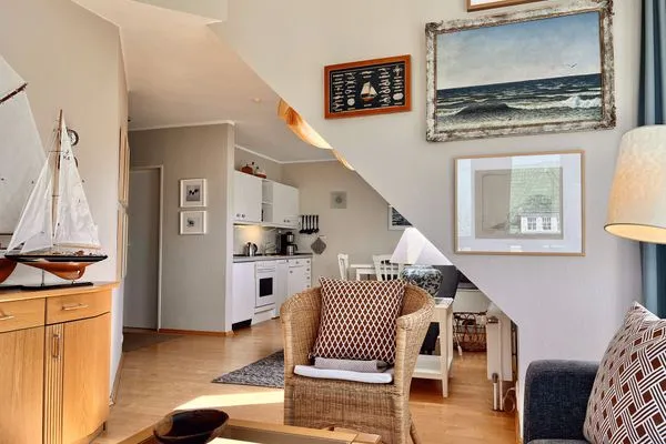 Wohnzimmer  Turmsuite Kühlungsborn