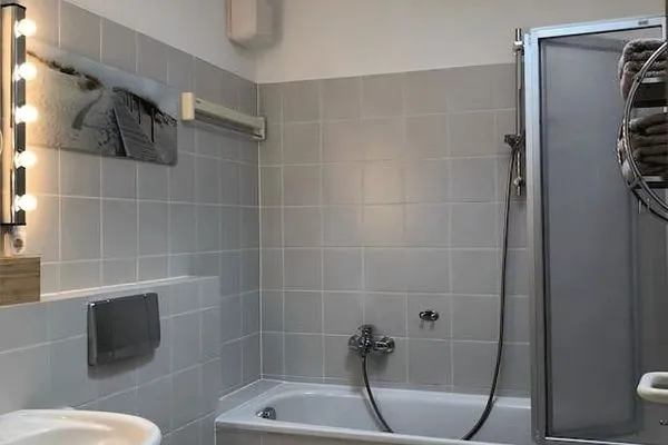 Badezimmer  Turmsuite Kühlungsborn