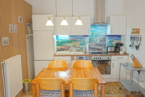  Ferienwohnung 1 "Der Künstlergarten"  - Küche