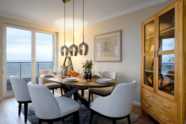 Wohnzimmer  FeWo Seeadler - Sauna, Meerblick, Dachgeschoss