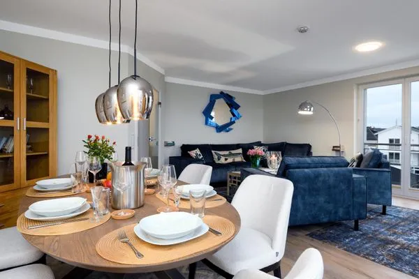 Wohnzimmer  FeWo Seeadler - Sauna, Meerblick, Dachgeschoss