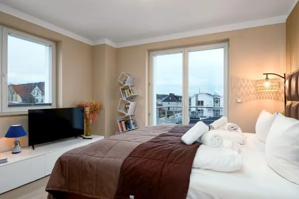 Schlafzimmer  FeWo Seeadler - Sauna, Meerblick, Dachgeschoss