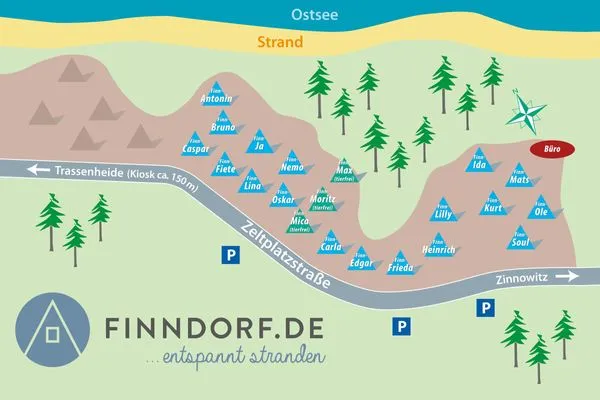   Kleine Finnhütte für große Entspannung – mitten im Usedomer Wald - Frieda