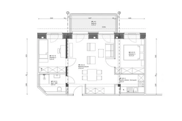 Grundriss  FeWo Auszeit in PRORA - 9.42
