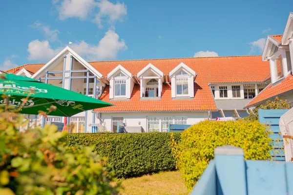 Fassade / Eingang  Ferienwohnung Haffblick im Haus am Yachthafen