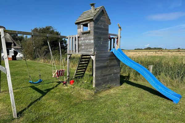  Reetdachhaus Deichperle Halbinsel Eiderstedter - Garten